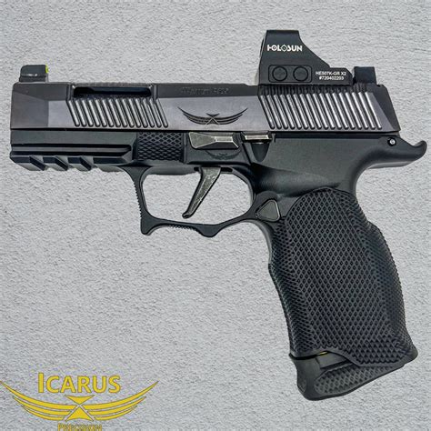 ” grip modules this new 365 XL EVO grip modules are machined from billet 7075 aluminum with 1913 style picatinny rail to be the NEWEST EXTREME DESIGN for your P365. . Icarus precision